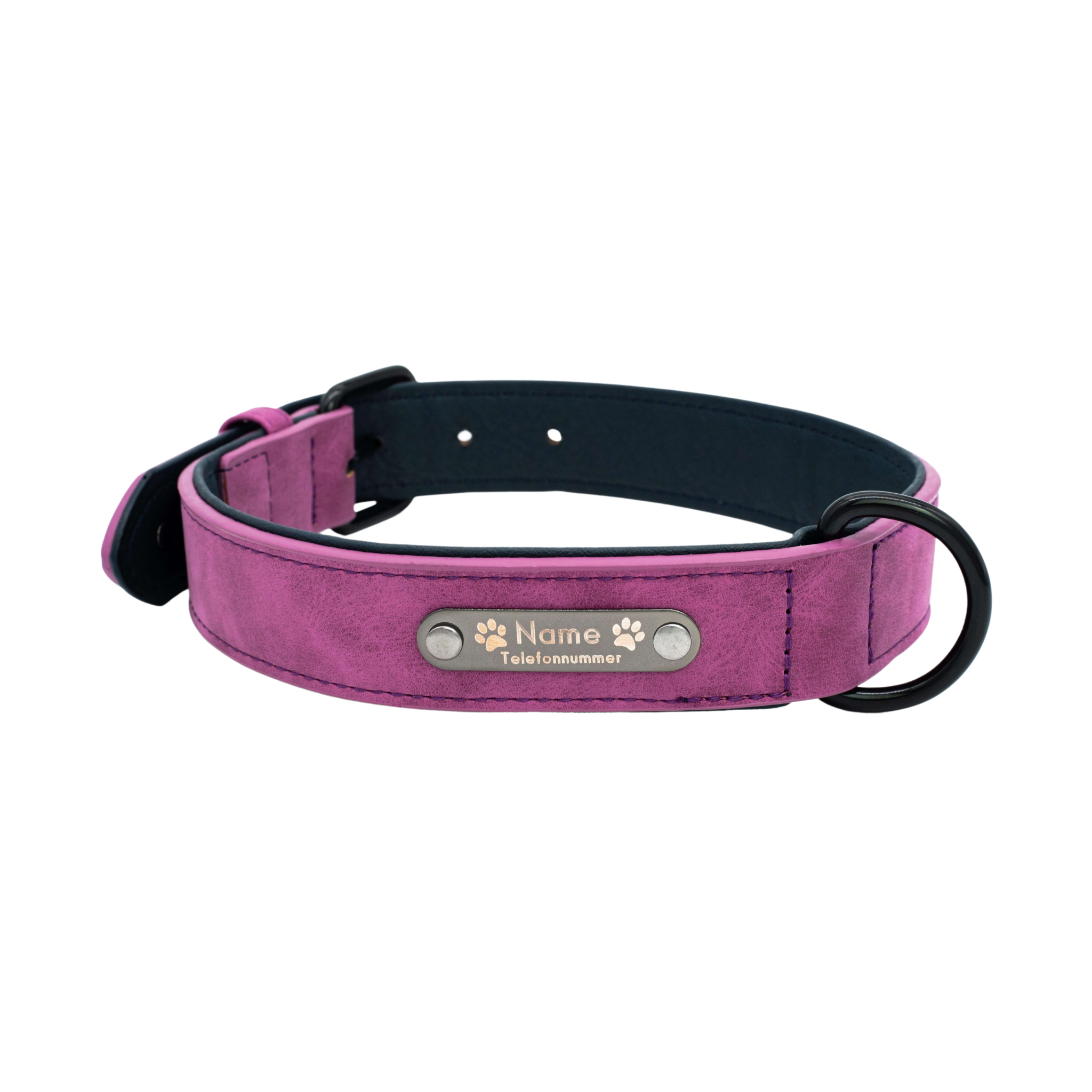 Classic Series Set - Halsband & Leine in Purpur