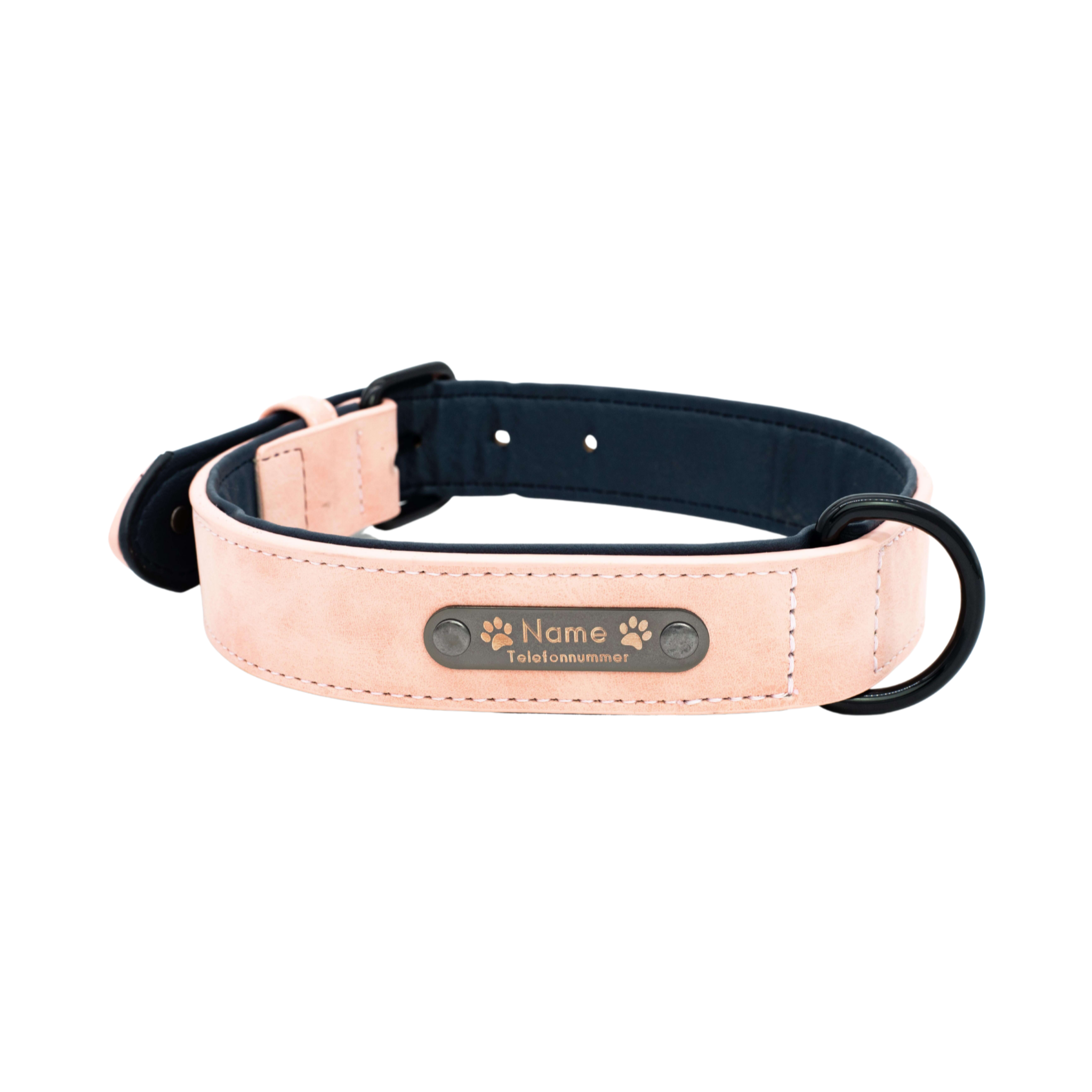 Classic Series Set - Halsband & Leine in Rosé
