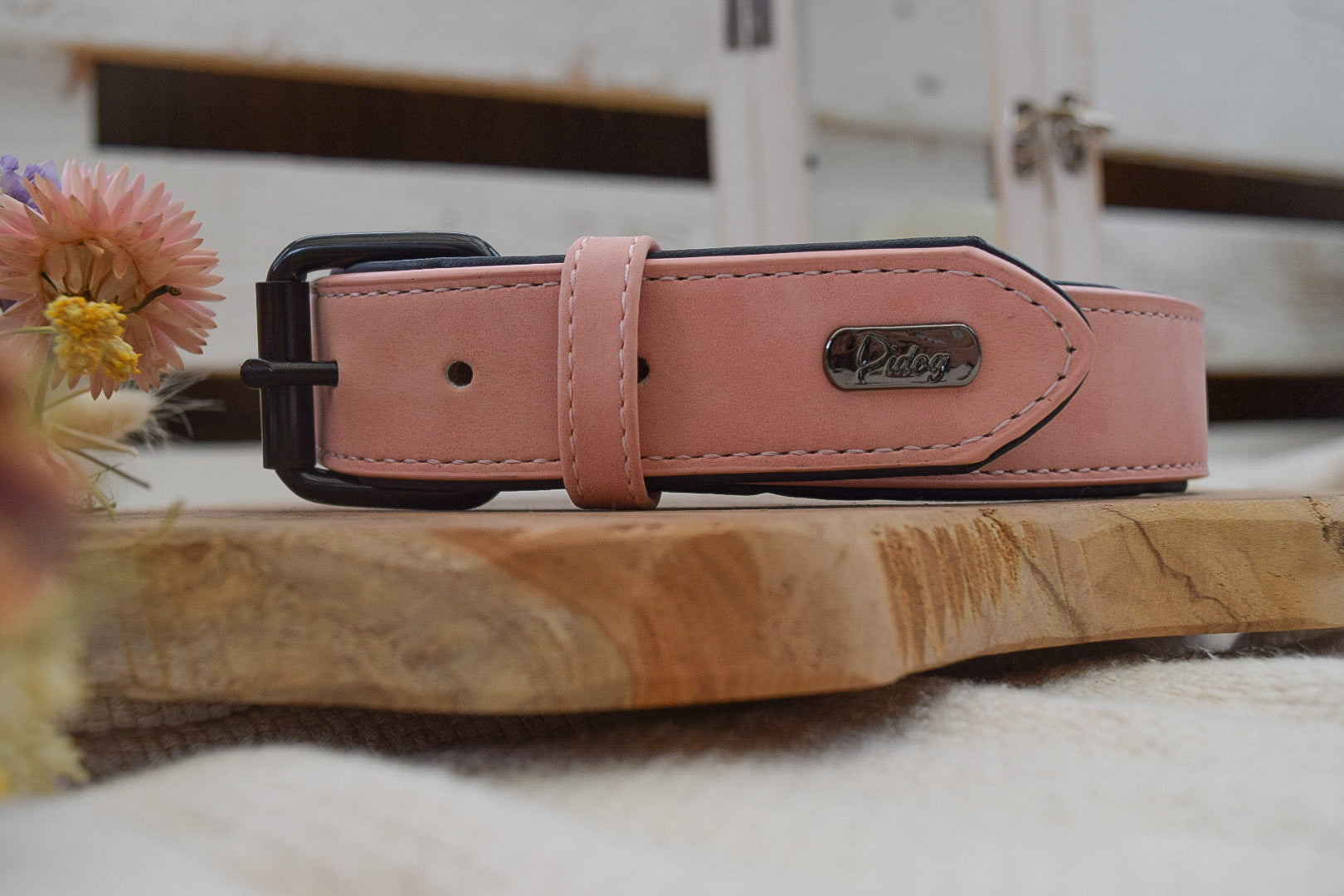 Classic Series Set - Halsband & Leine in Rosé