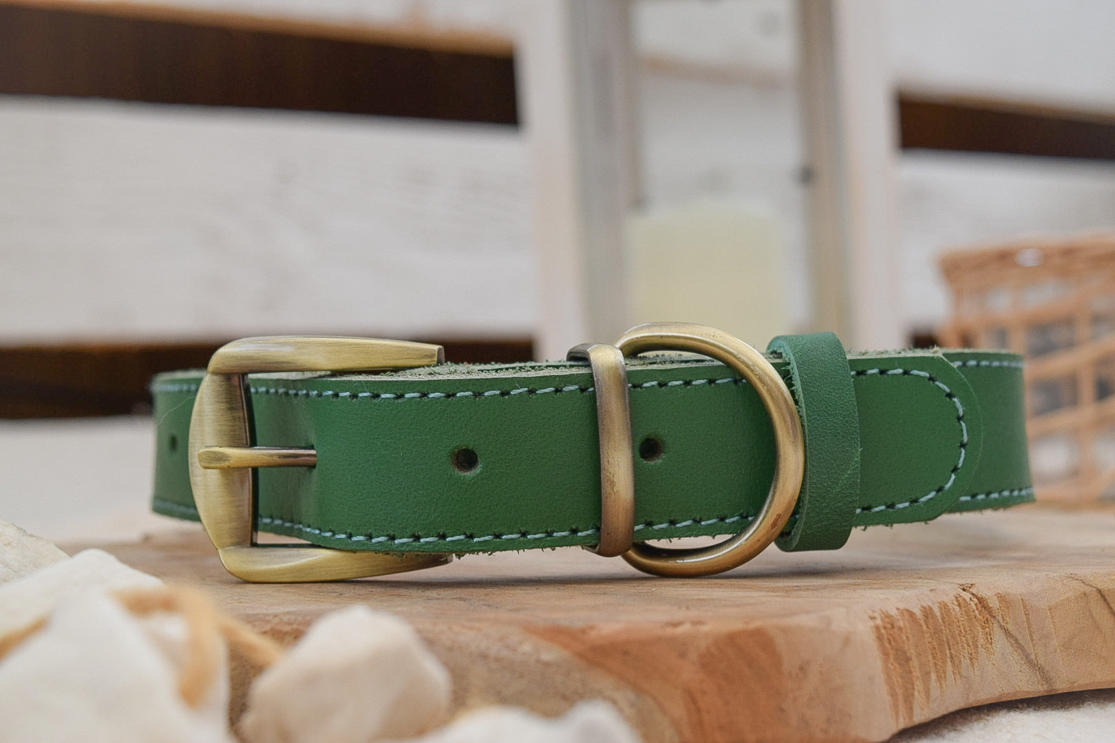 Premium Series Set - Halsband & Leine in Opalgrün