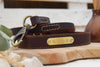 Premium Series Set - Halsband & Leine in Kastanie