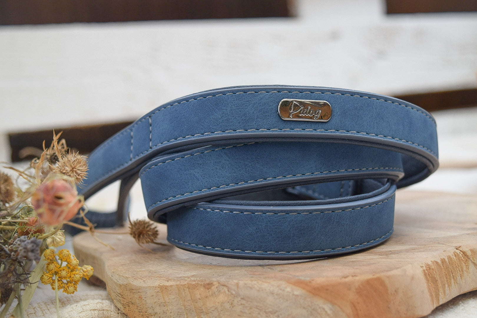 Classic Series Set - Halsband & Leine in Marineblau