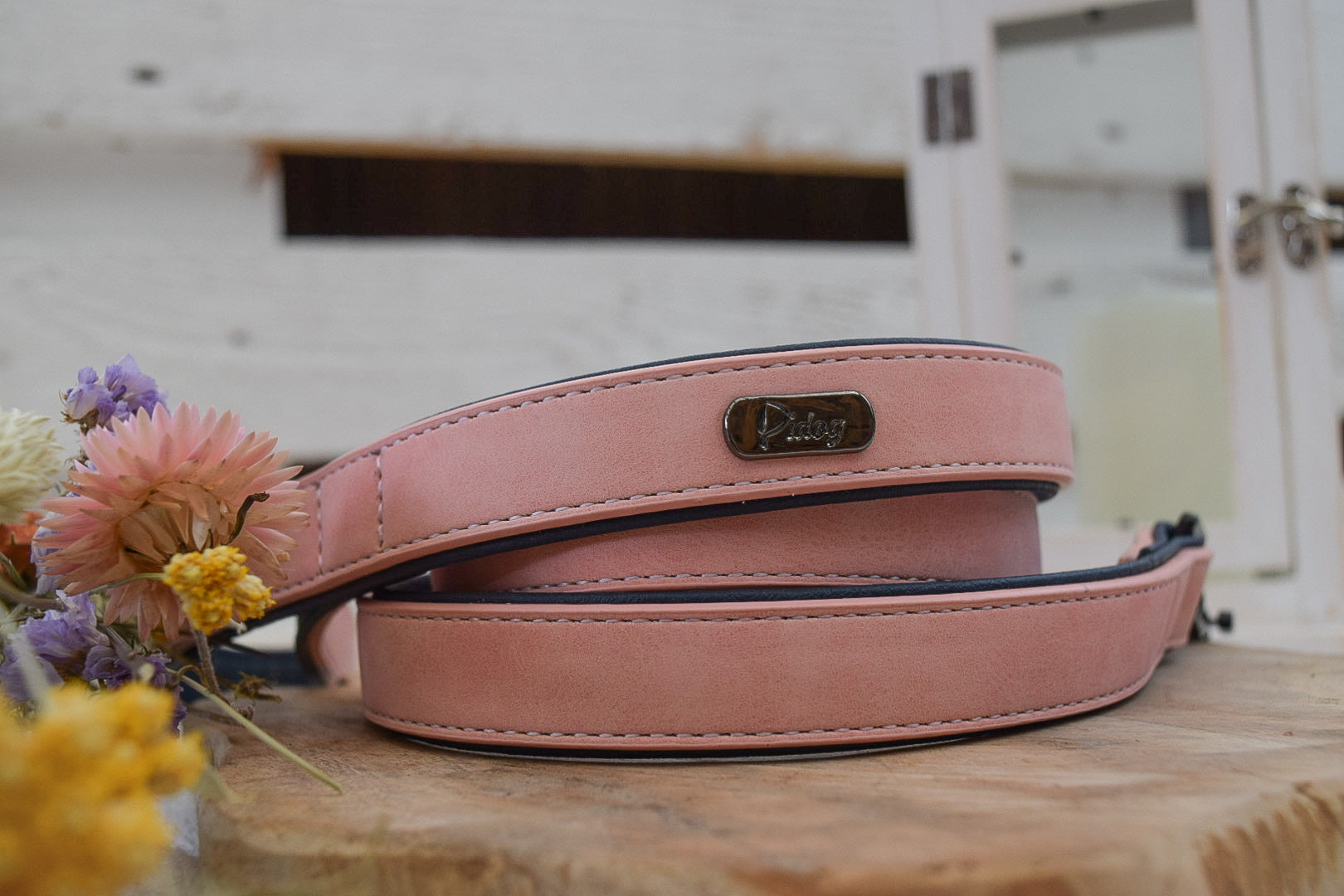 Classic Series Set - Halsband & Leine in Rosé