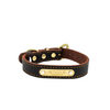Premium Series Small Set - Halsband & Leine in Kastanie