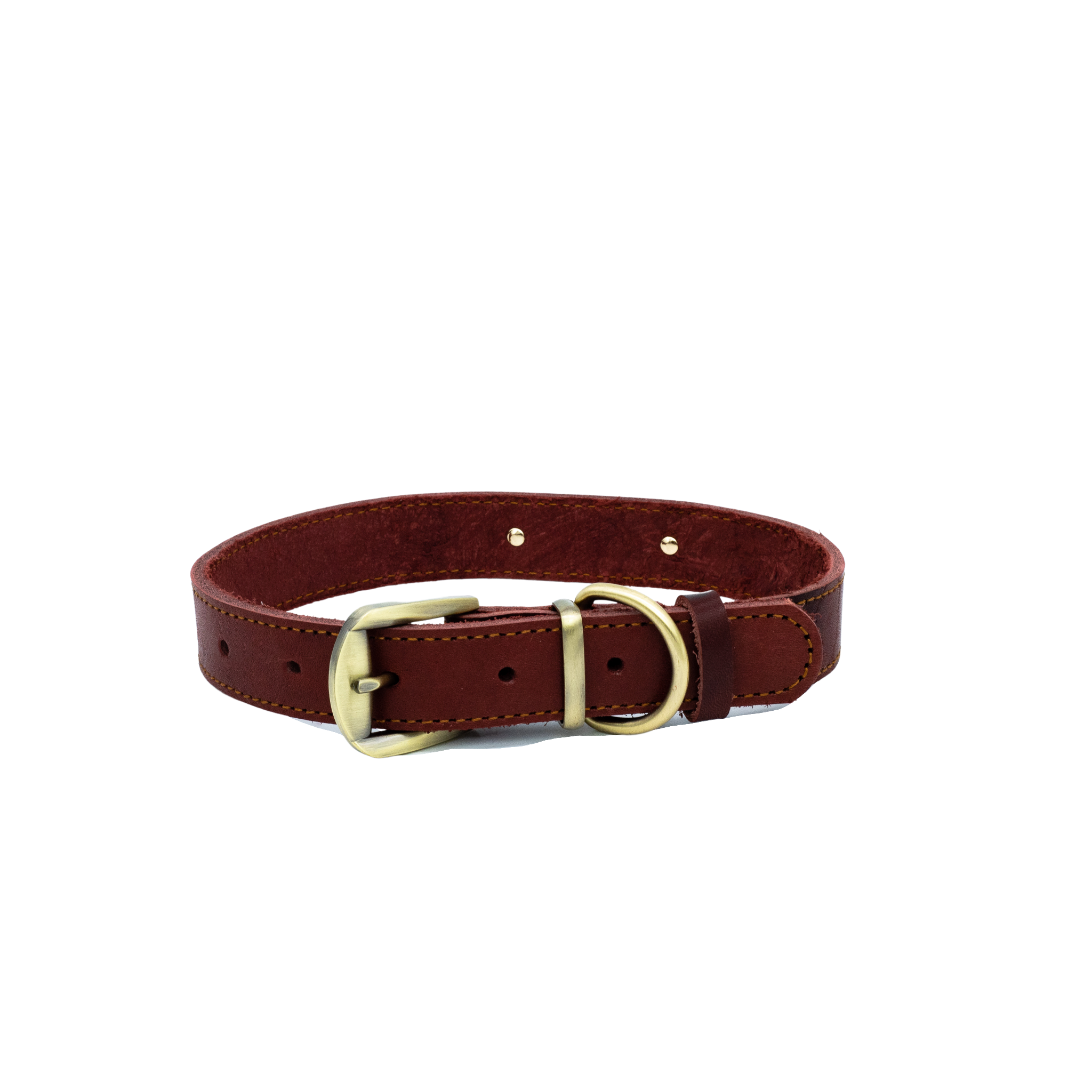 Premium Series Set - Halsband & Leine in Weinrot